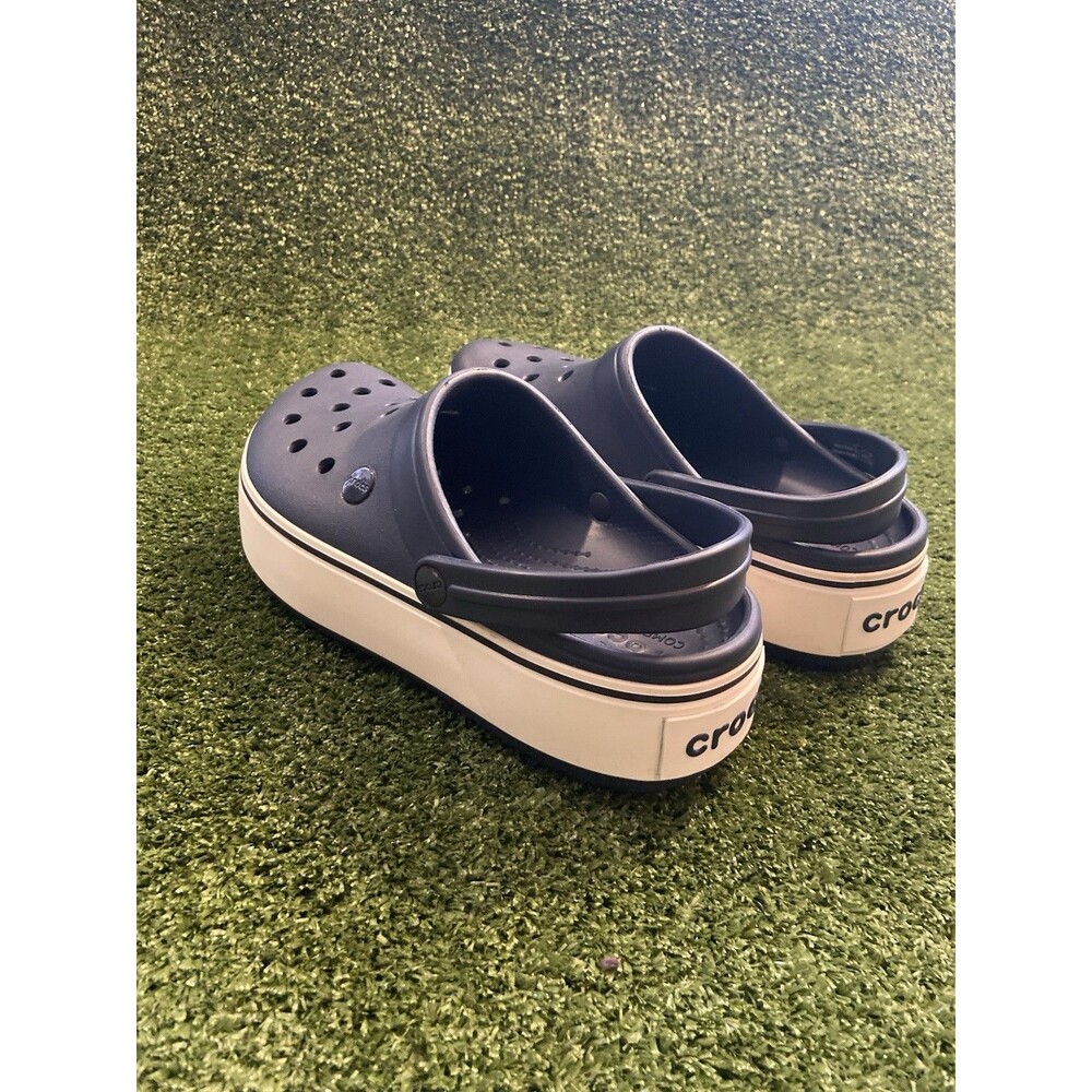 Iconic Crocs Bae Comfort Clogs Slides Sandals Women’s 8 Men’s 6 Blue Shoes - Picture 9 of 12